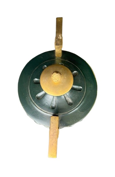 Pair Of Vases In Gilded Bronze With Mercury And Burnished-photo-1