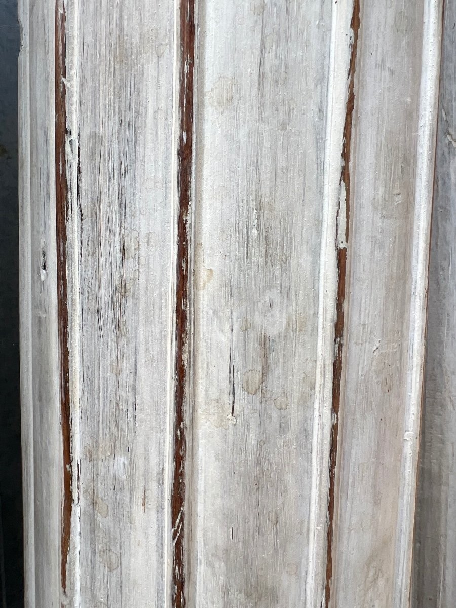 série de quatre colonnes en bois dur laqué clair, bois de teck-photo-3