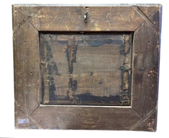 Flemish Painting On A Framed Panel Depicting A Landscape-photo-1