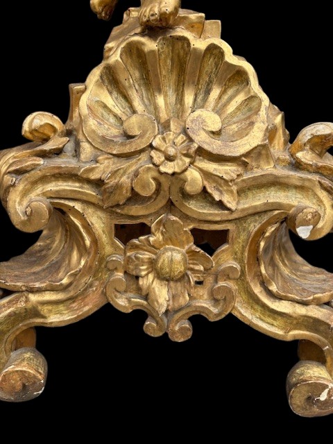 Jardinière en bois sculpté et doré-photo-2