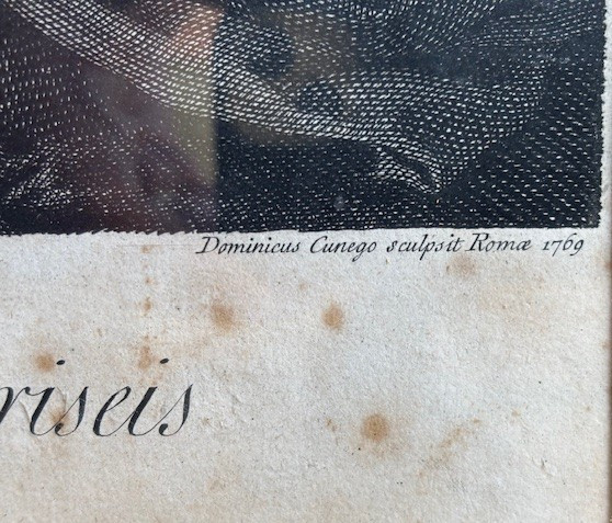 Paire de gravures encadrées de Domenico Cunego (Vérone 1726 - Rome 1803)-photo-3