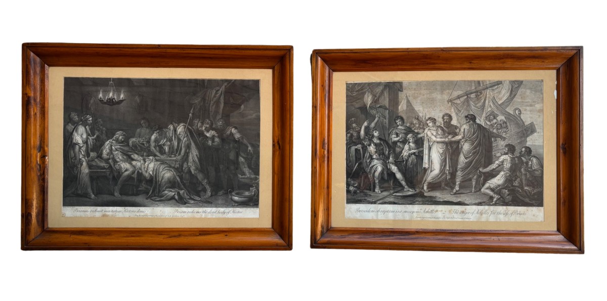 Paire de gravures encadrées de Domenico Cunego (Vérone 1726 - Rome 1803)