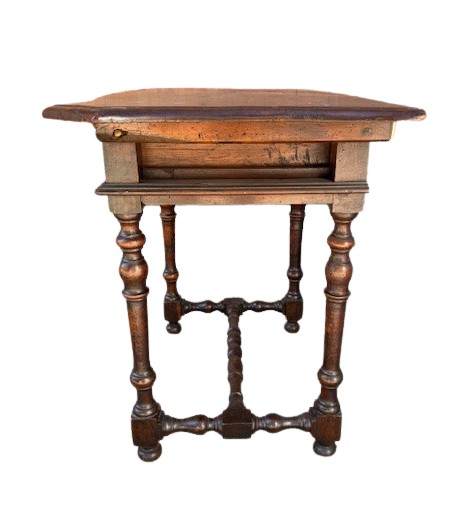 Table console en noyer à bobine Emilian-photo-4