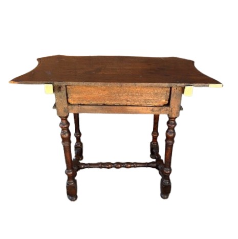 Table console en noyer à bobine Emilian-photo-2