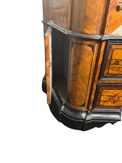 Veneered And Inlaid Bureau From The Lombardy Area-photo-6