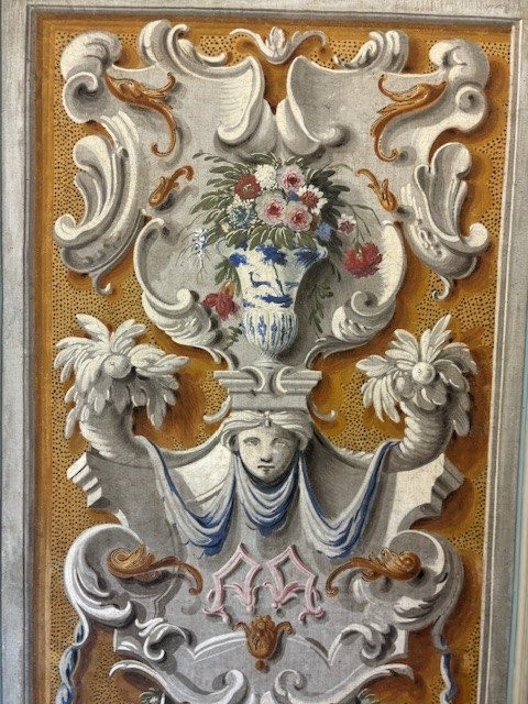 série de 3 panneaux peints sur toile-photo-2