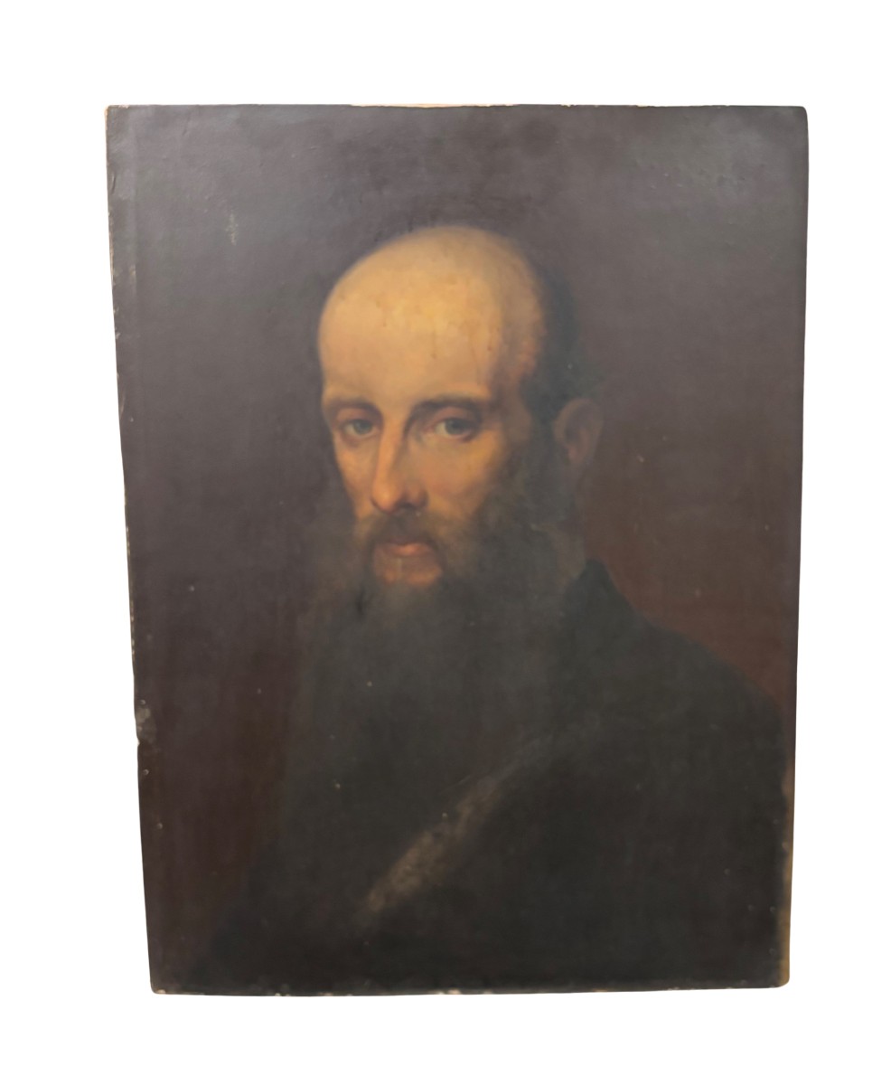  Oil Painting On Cardboard Signed And Dated "f. C. Welsch 1885"