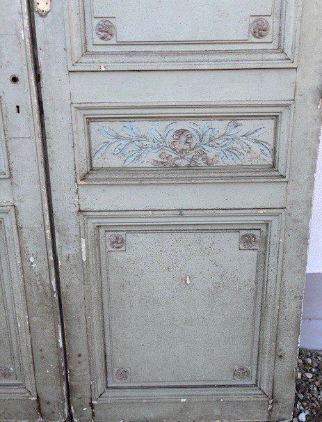   French Lacquered Door With Mirror Back-photo-2