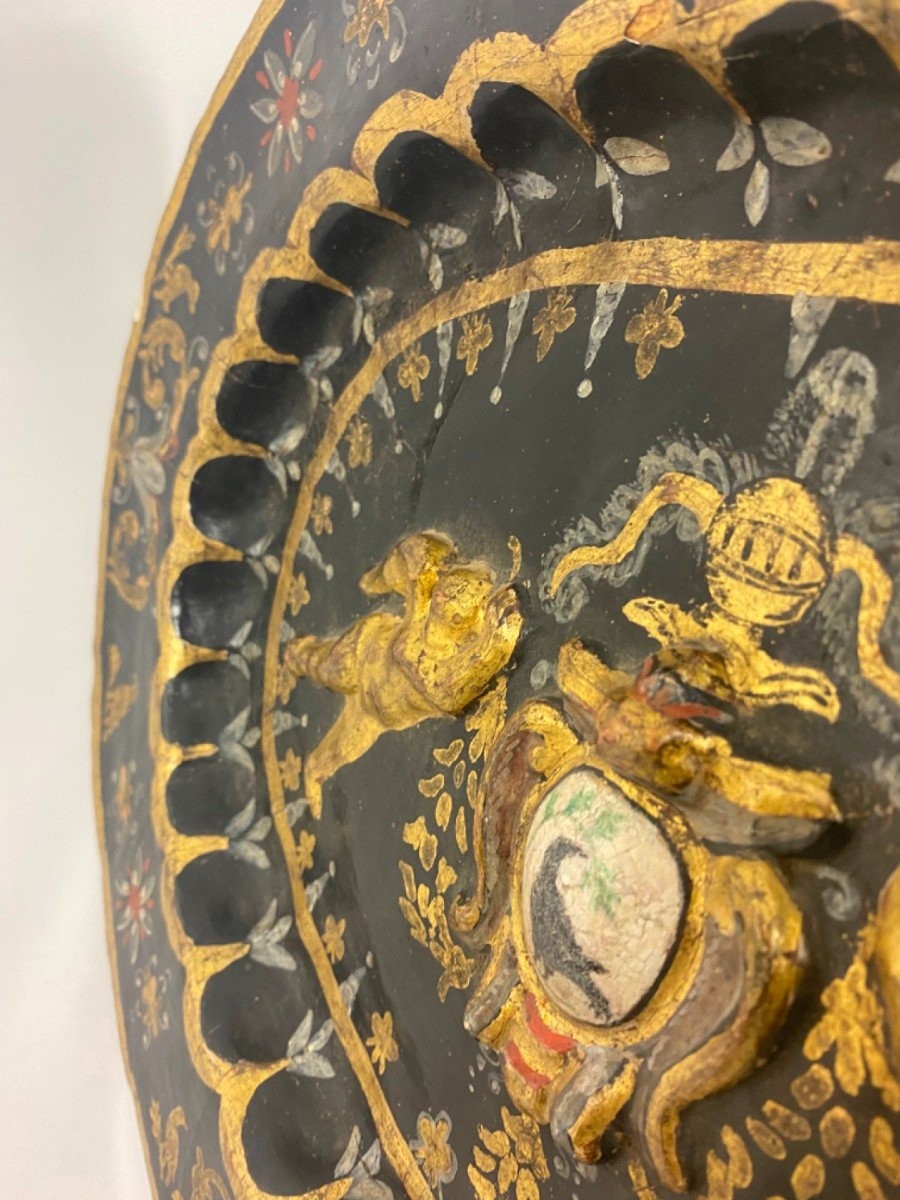 Plateau Toscan En Papier Mâché-photo-4