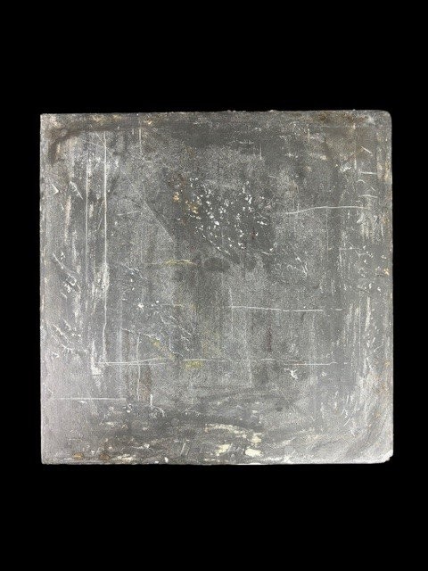 Chessboard Made Of Polychrome Marble Mounted On Slate-photo-3