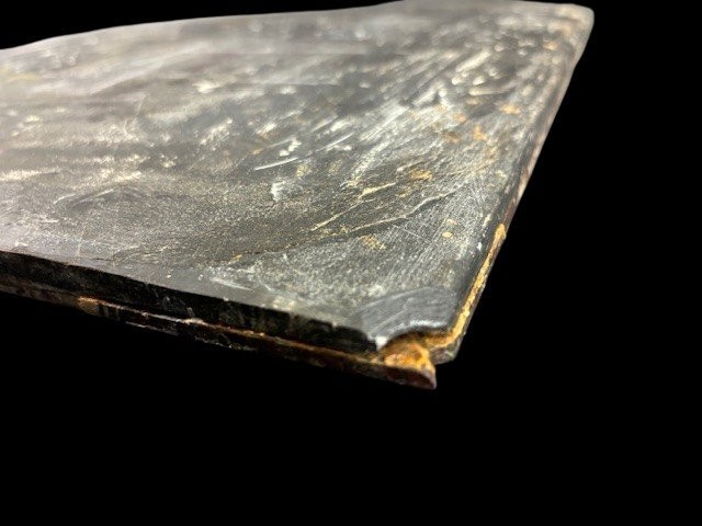 Chessboard Made Of Polychrome Marble Mounted On Slate-photo-4
