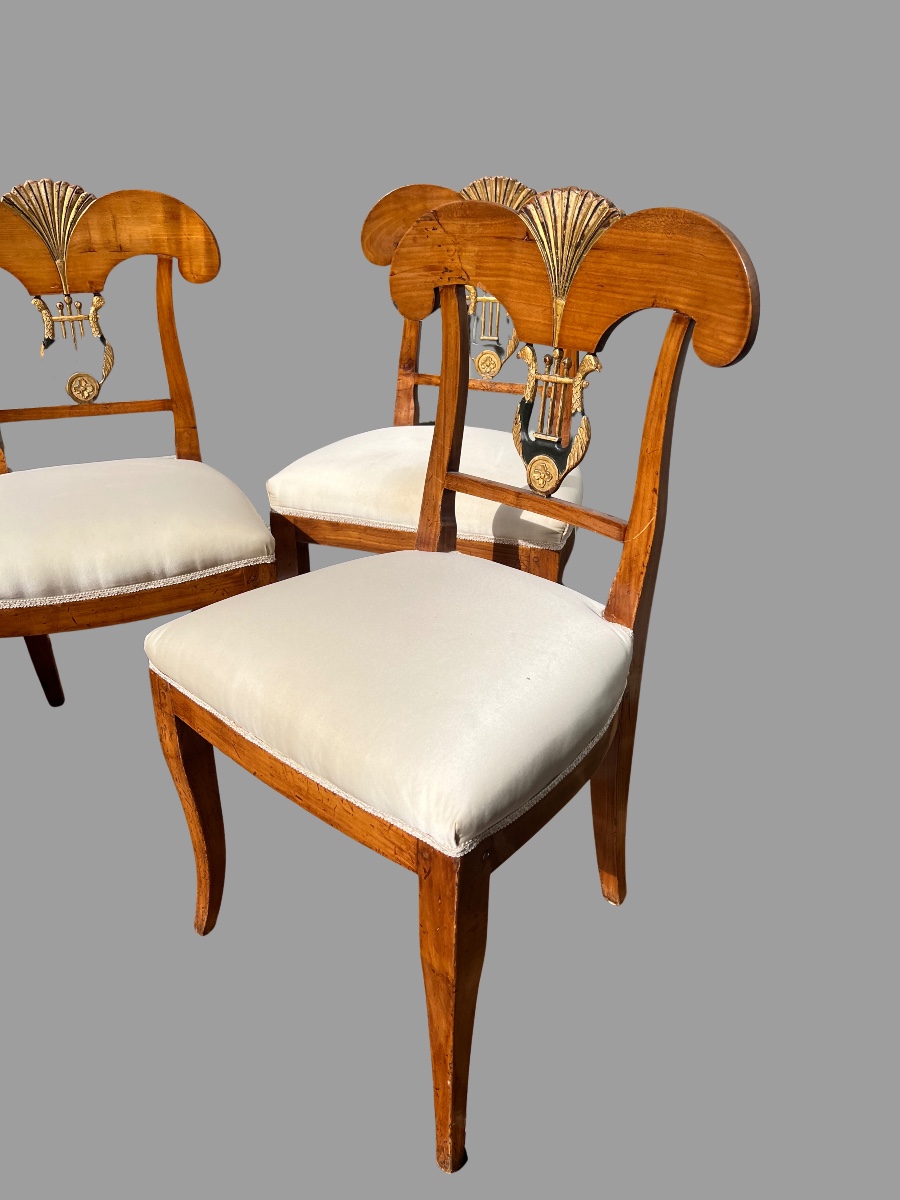 Four Biedermeier Chairs-photo-3