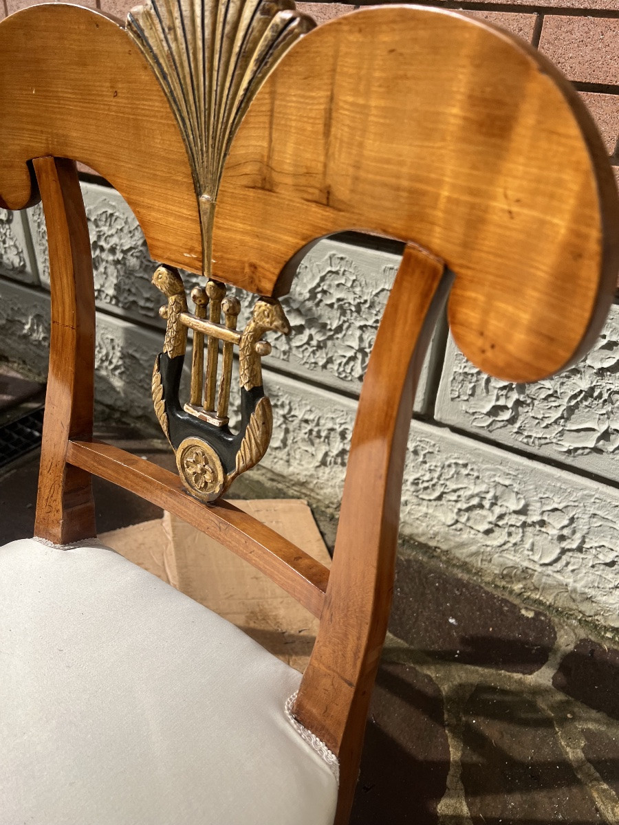 Four Biedermeier Chairs-photo-3