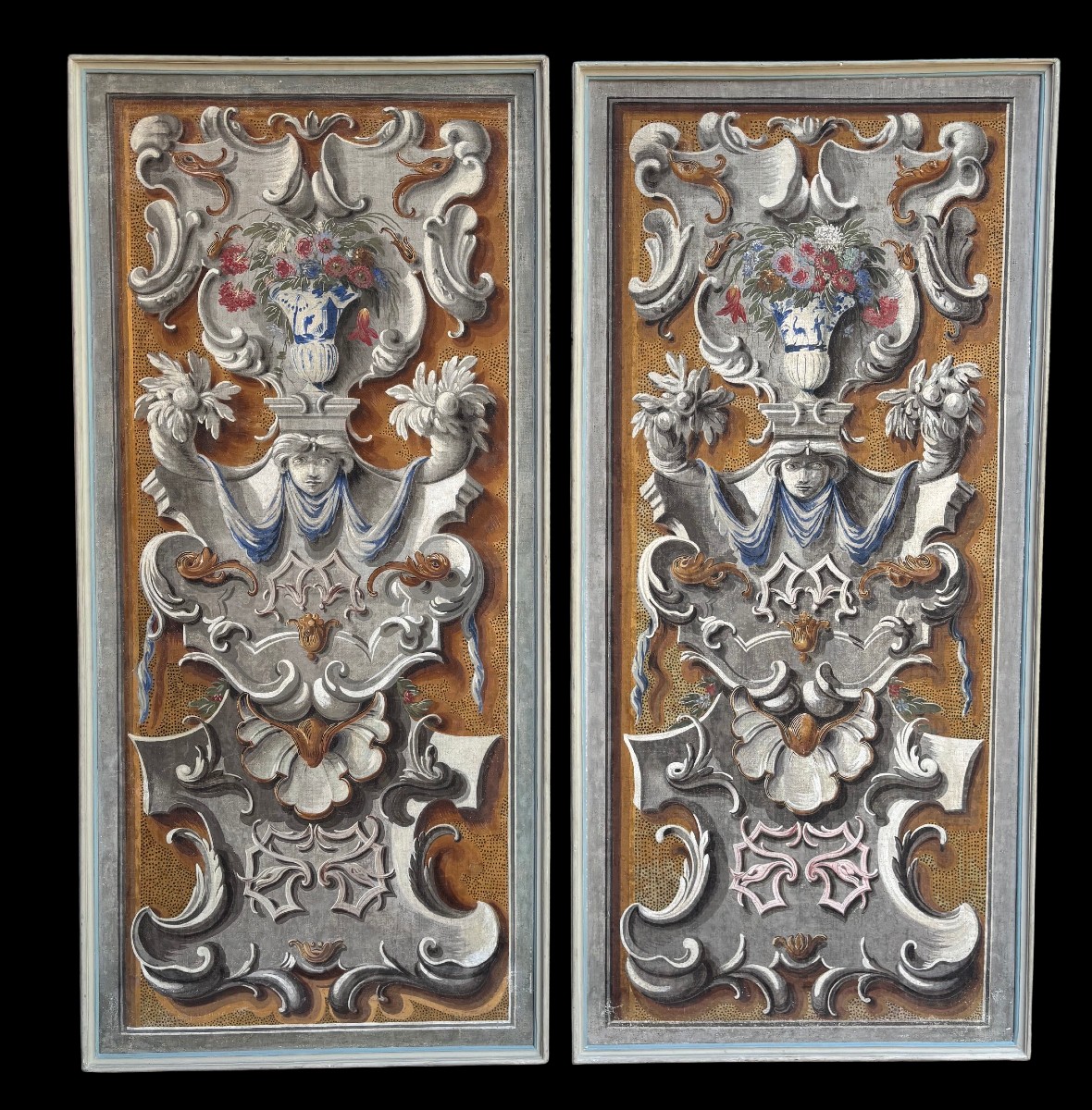 Pair Of Paintings On Canvas