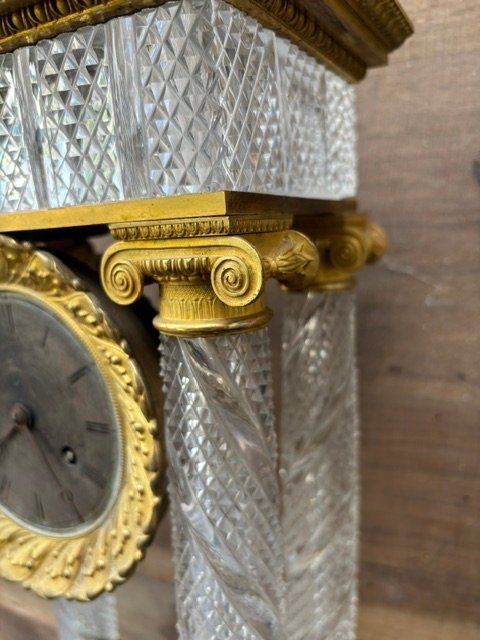 Gilded Bronze And Crystal Clock -photo-4