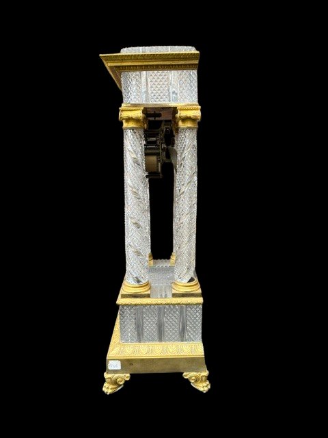 Gilded Bronze And Crystal Clock -photo-1
