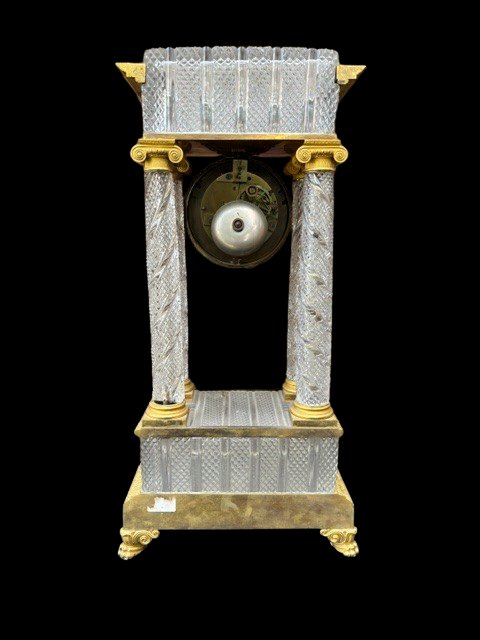 Gilded Bronze And Crystal Clock -photo-2