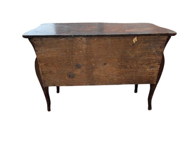 3-drawer Dresser Made Of Solid Walnut With Sides Carved From A Single Piece -photo-2