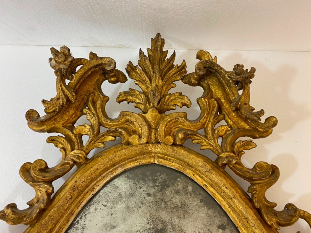 Carved And Gilded Wooden Wall Sconce, Emilia-photo-2