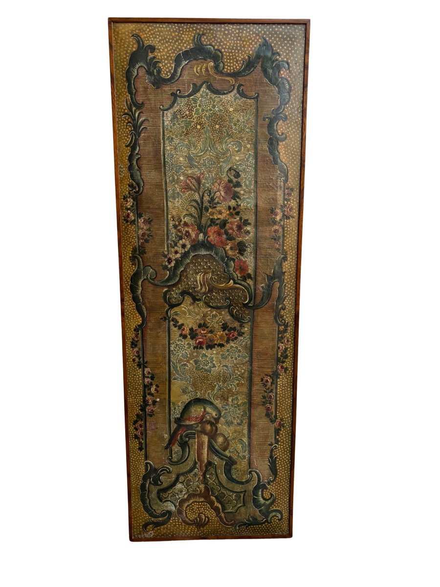 Painted Leather Panel