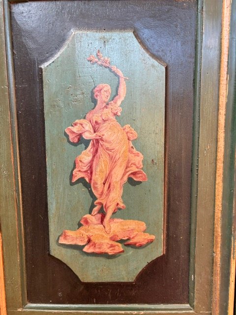 Porte à 2 vantaux peinte et décorée de personnages-photo-2