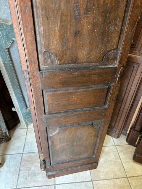 porte à 4 portes à double sens, colonnes latérales et panneaux métalliques perforés-photo-3