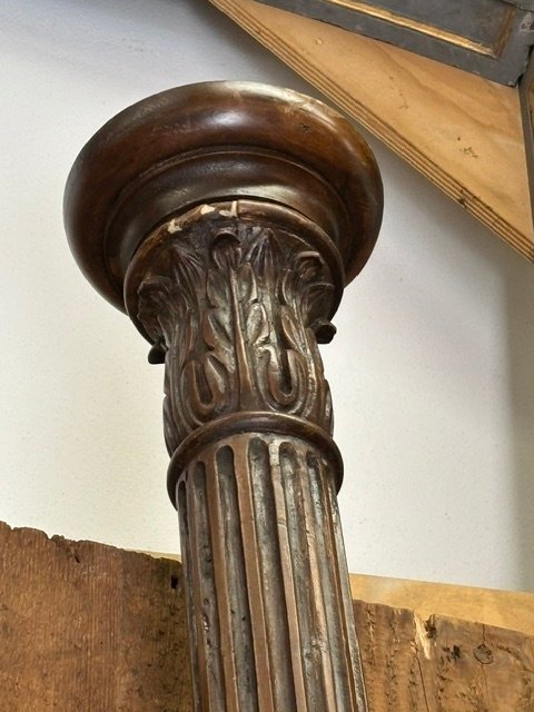 porte à 4 portes à double sens, colonnes latérales et panneaux métalliques perforés-photo-6