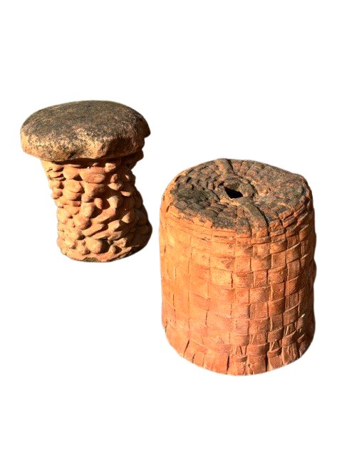 2 Terracotta Chairs Made In Tuscany-photo-2