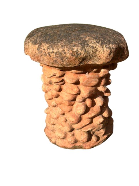 2 Terracotta Chairs Made In Tuscany-photo-2