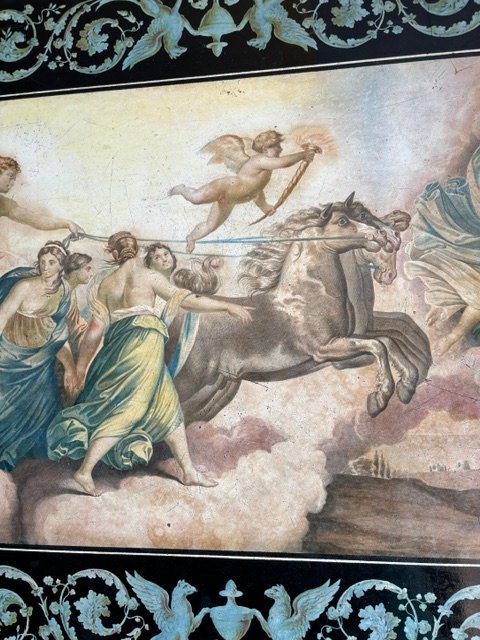 Painted Stucco Panel Depicting Aurora's Chariot-photo-2