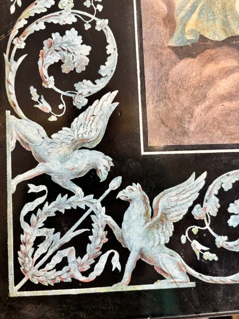 Painted Stucco Panel Depicting Aurora's Chariot-photo-3