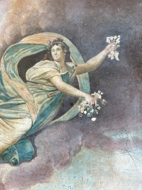 Painted Stucco Panel Depicting Aurora's Chariot-photo-4