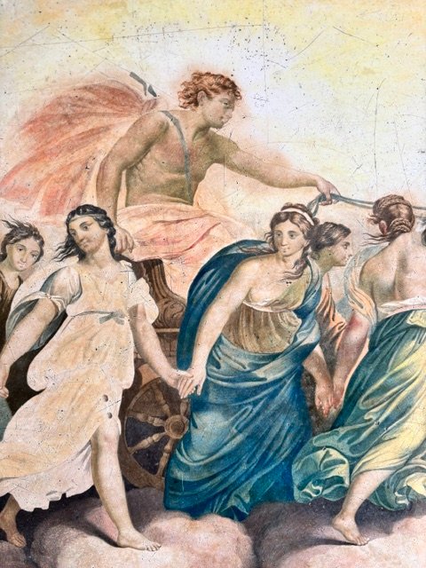 Painted Stucco Panel Depicting Aurora's Chariot-photo-1