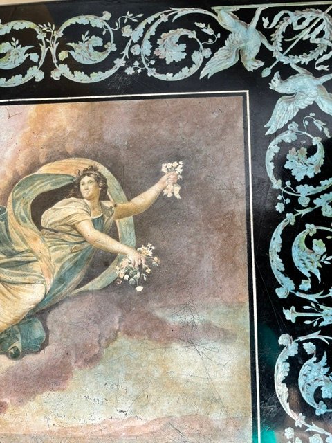 Painted Stucco Panel Depicting Aurora's Chariot-photo-2