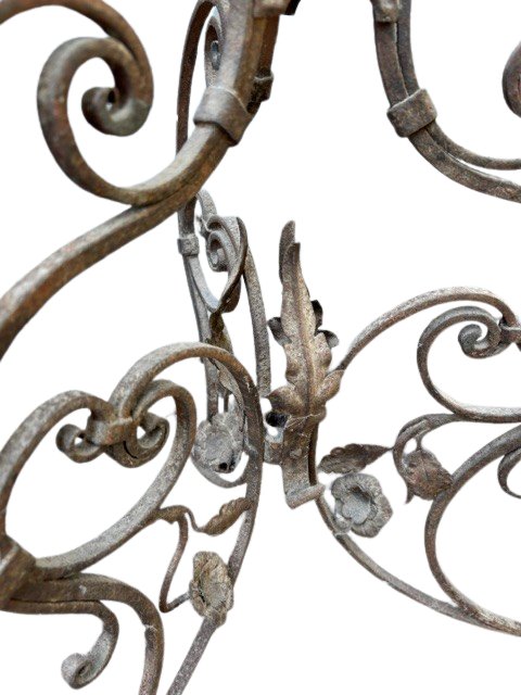 Iron And Bronze Torch Holder-photo-3