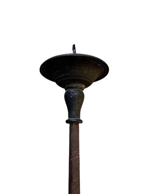 Iron And Bronze Torch Holder-photo-2