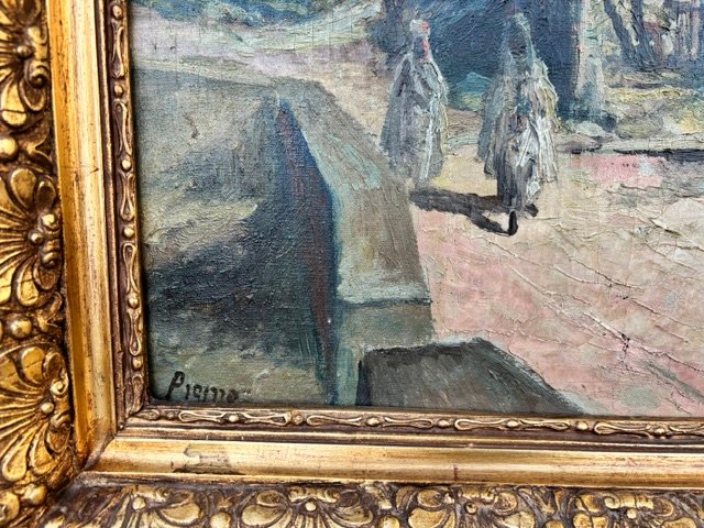 Painting Depicting An Oriental Landscape, Signed In The Lower Left Corner-photo-2