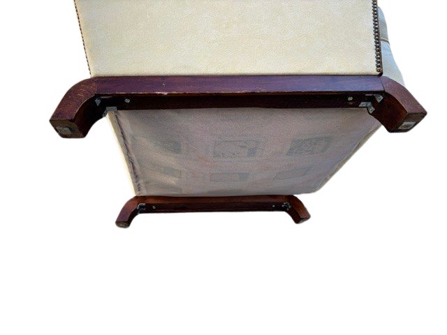Paire de fauteuils Art déco rembourrés-photo-2