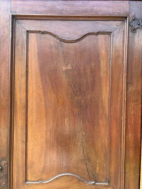 Lombard-style Walnut Door With A Contoured Frame-photo-4