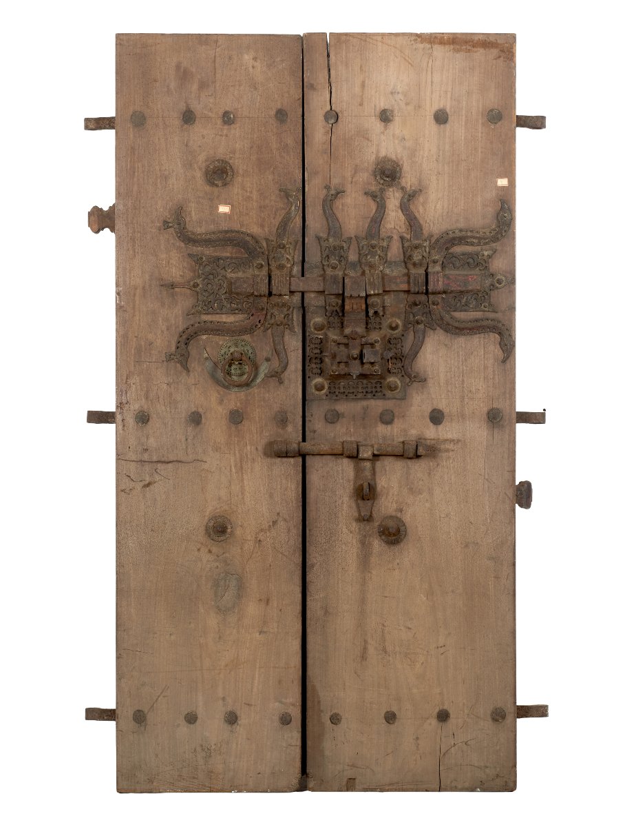 Indian Teak Door With Original Hardware