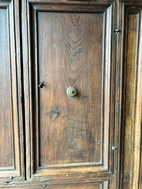 Armoire murale en châtaignier à 4 portes-photo-2