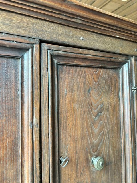 Armoire murale en châtaignier à 4 portes-photo-1