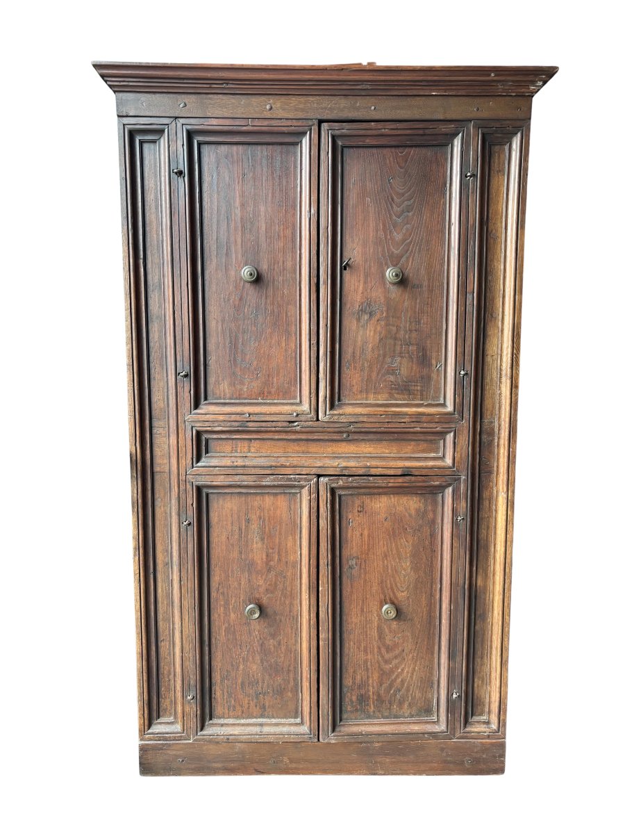 Armoire murale en châtaignier à 4 portes