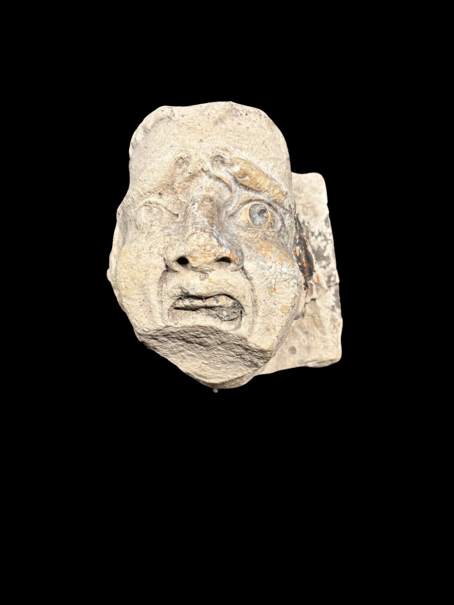 Tête de putto en pierre, Sud de la France