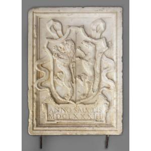 White Marble Coat Of Arms 