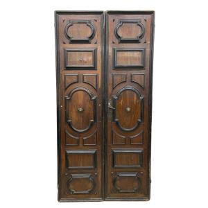 Venetian Door With 2 Doors In Walnut