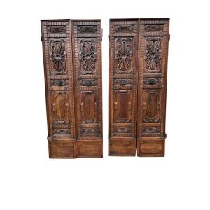 Exceptional Series Of 2 Doors In Walnut Type Vasariano 