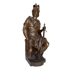 Paul Dubois  "Le courage militaire" - Bronze Barbedienne