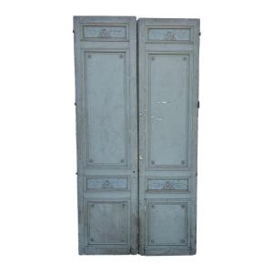 French Lacquered Door With Mirror Back