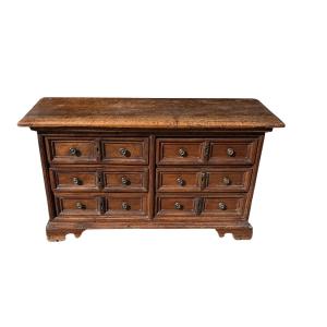 Small Walnut Cabinet With Drawers